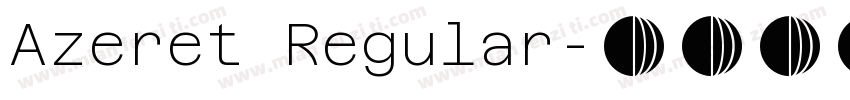 Azeret Regular字体转换